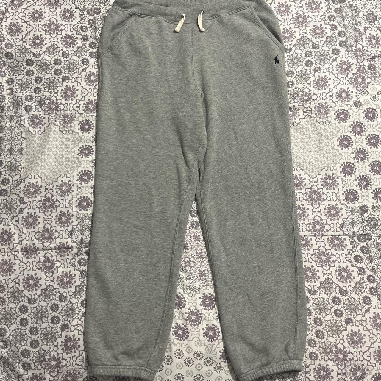 Polo Ralph Lauren Women's Grey and Navy Joggerstracksuits Depop