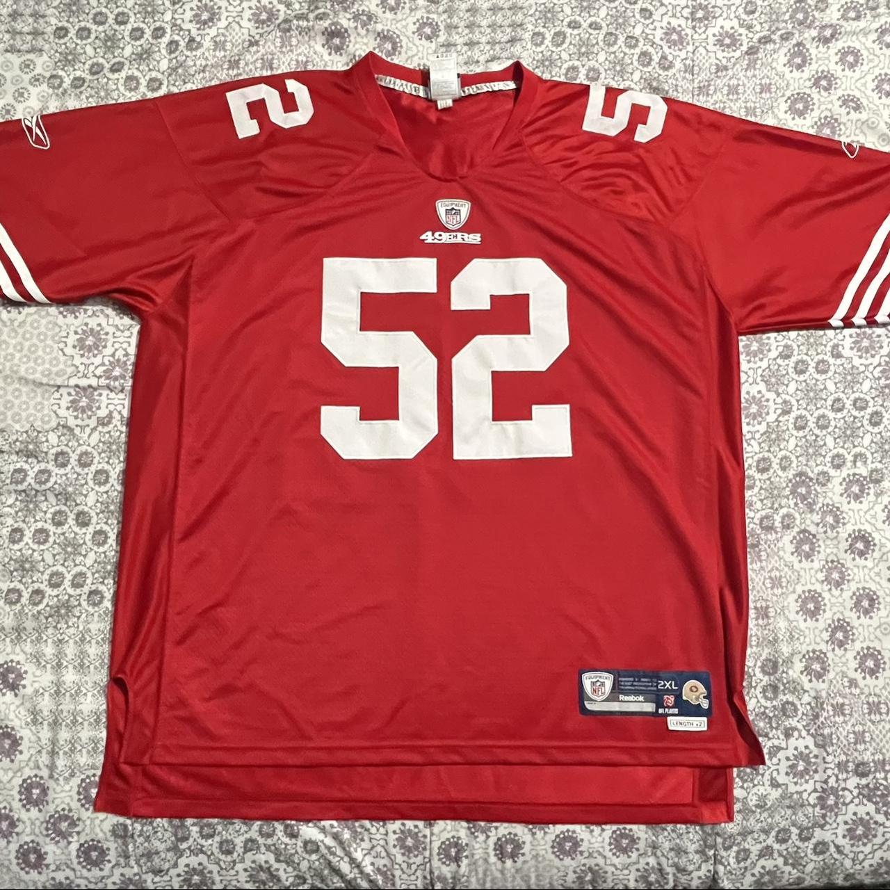 Authentic NFL 49ers Patrick Willis Jersey - tag size - Depop