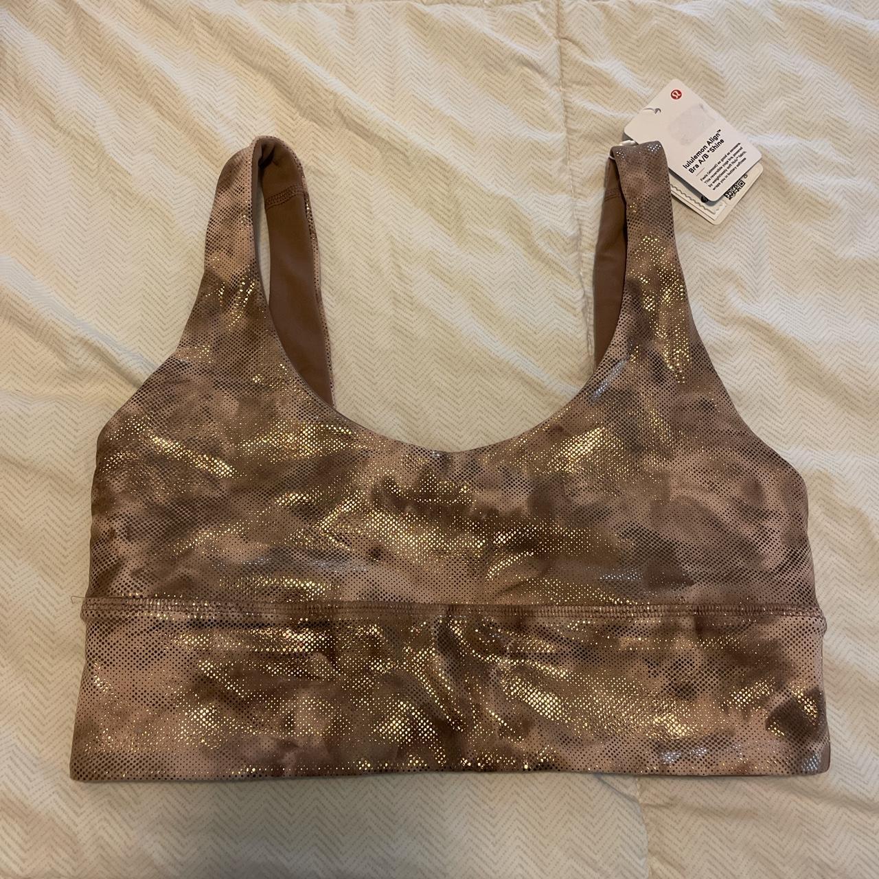 NWT Lululemon Align fashion Bra Shine A/B Size 6