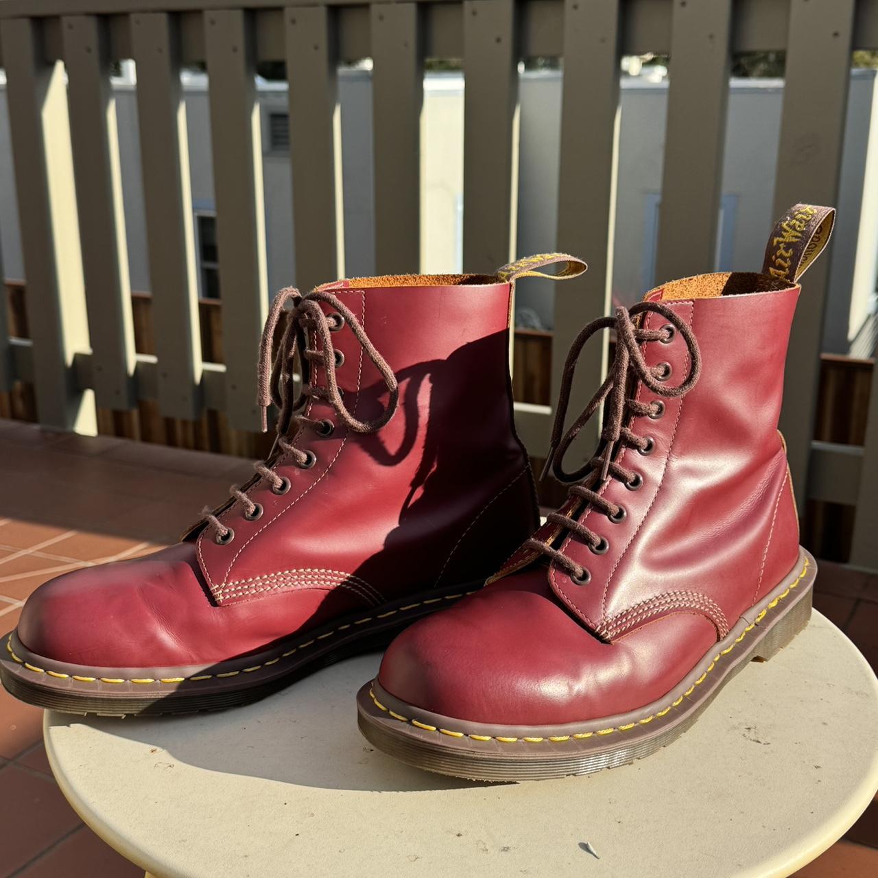 Dr martens made 2024 in england burgundy