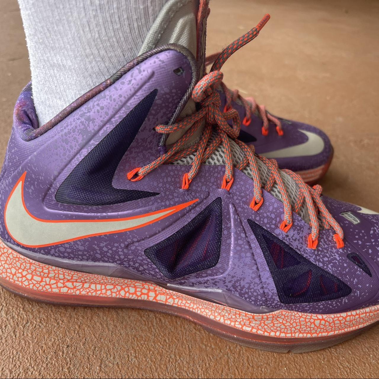 Lebron 10 purple sale