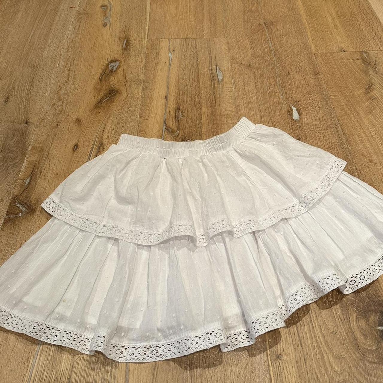 love shack fancy dupe super cute white skirt and... - Depop