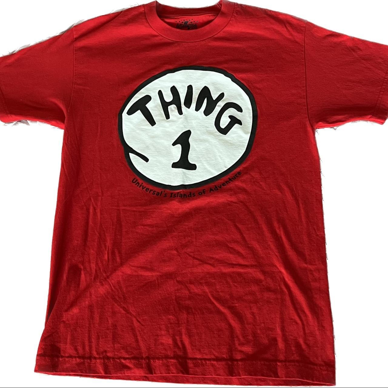 Universal Studios Thing 1 shirt, size medium - Depop