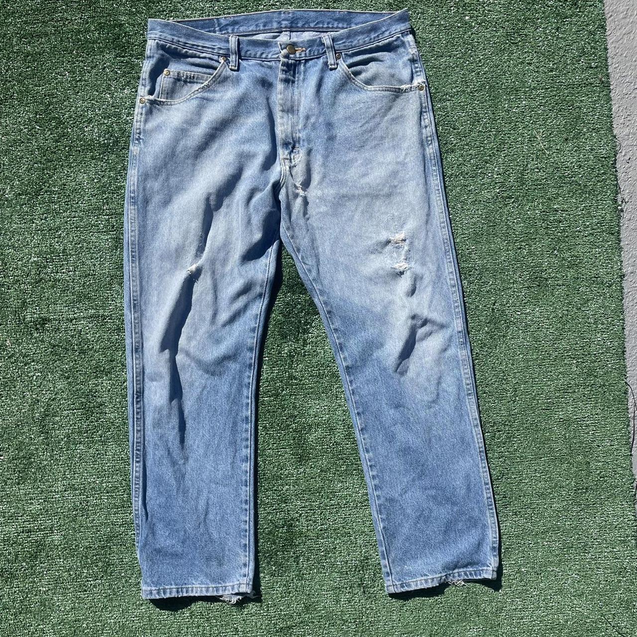 Wrangler Denim Regular Fit Jeans Waist: 36” Inseam:... - Depop