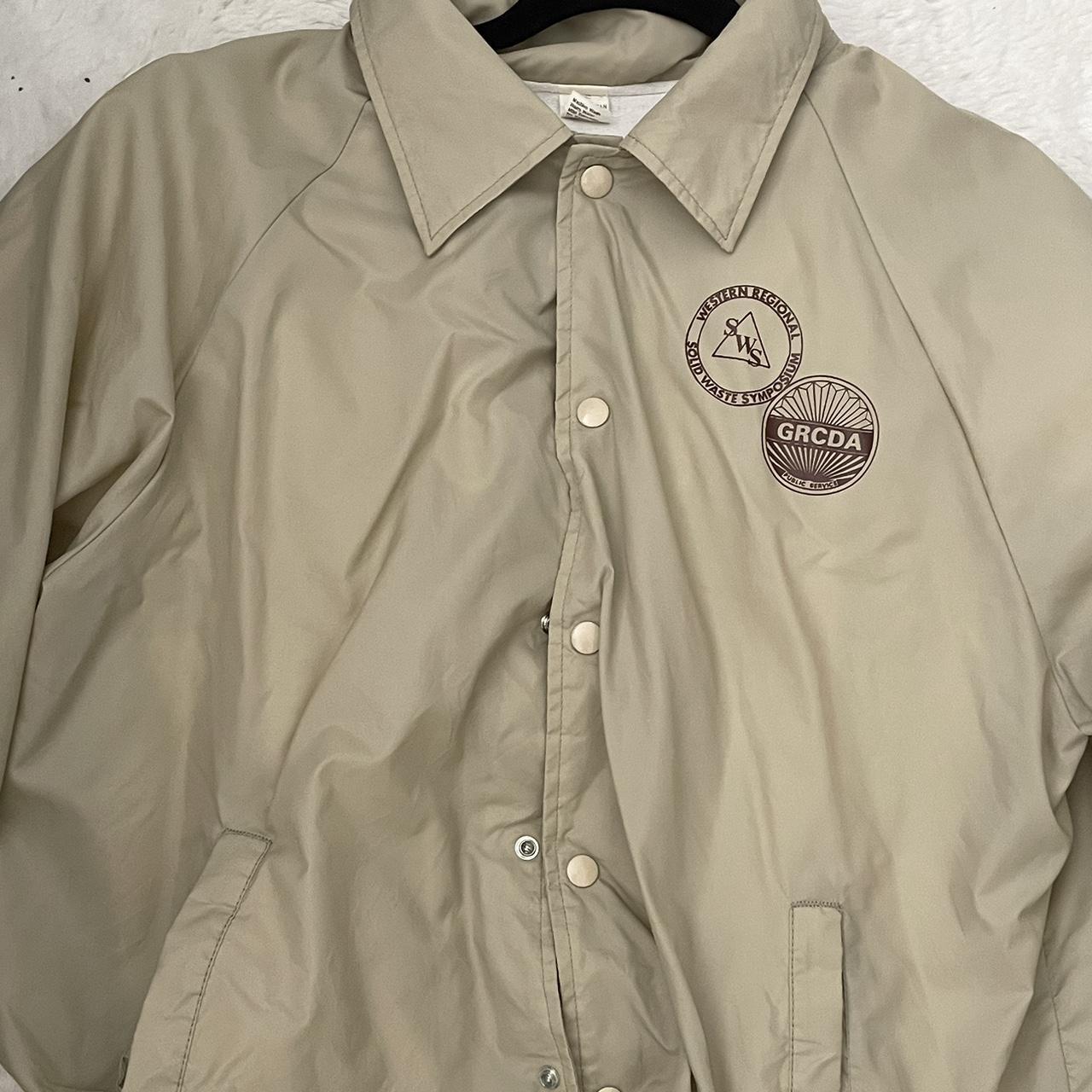 Tan Windbreaker Free Shipping Size small (fits... Depop