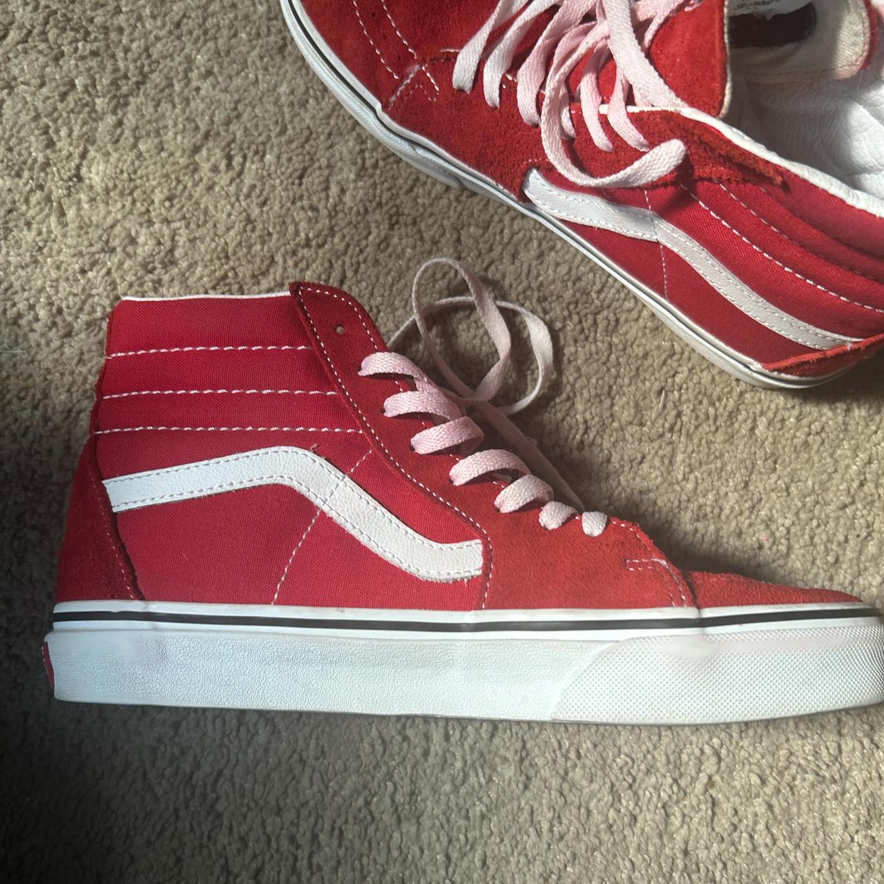 Bright red vans best sale