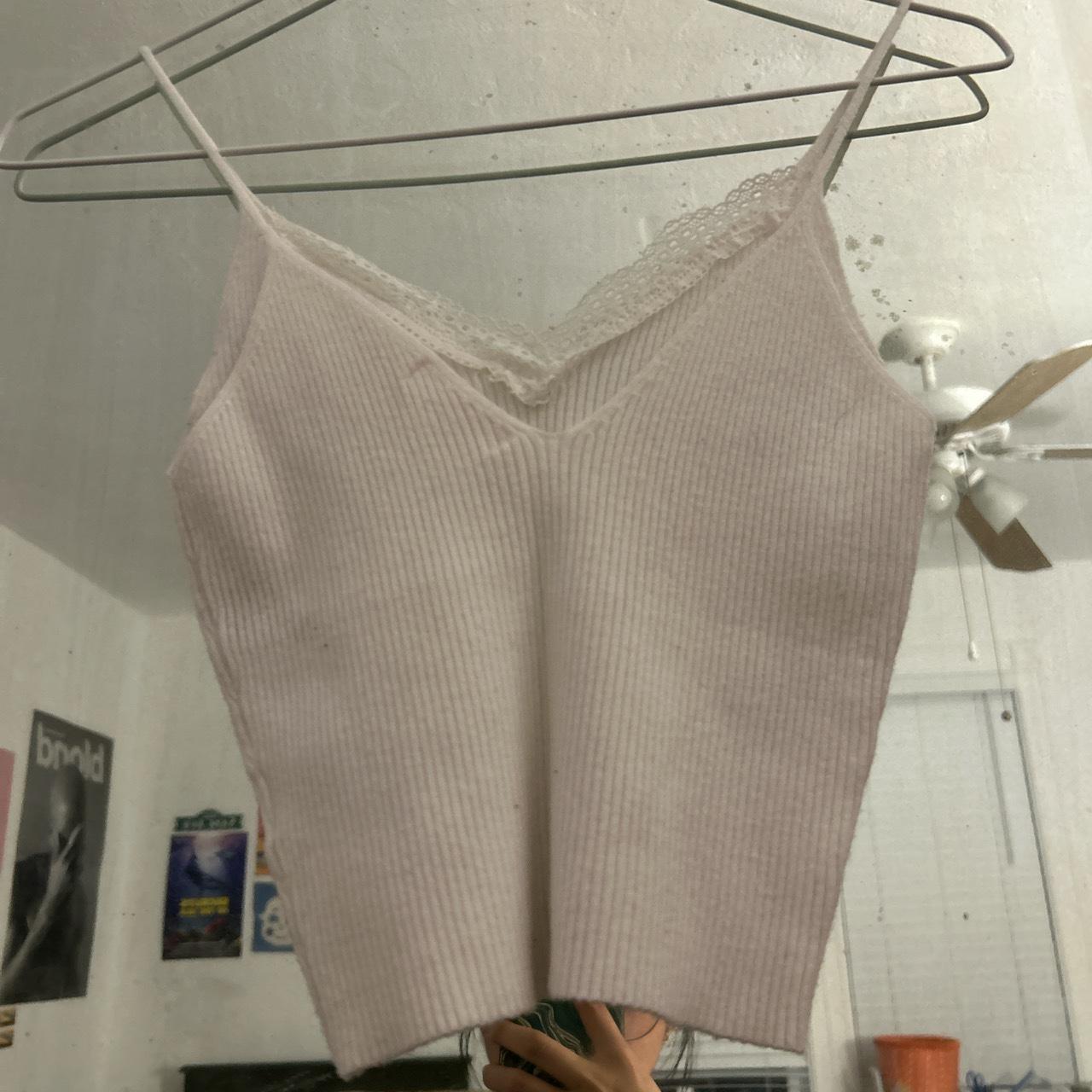Lottie Miss white lace cami tank top ! tagged - Depop