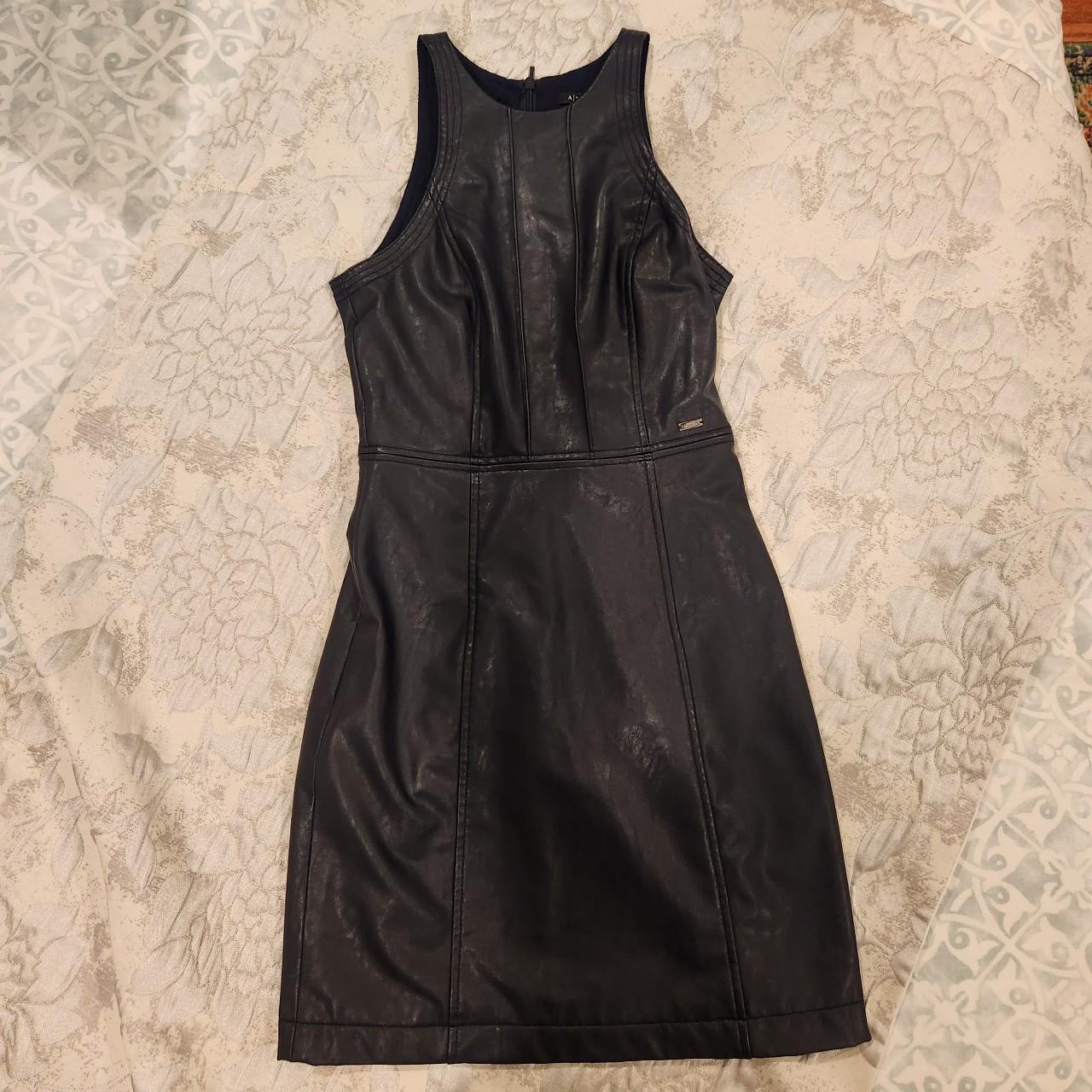 Armani exchange leather dress best sale