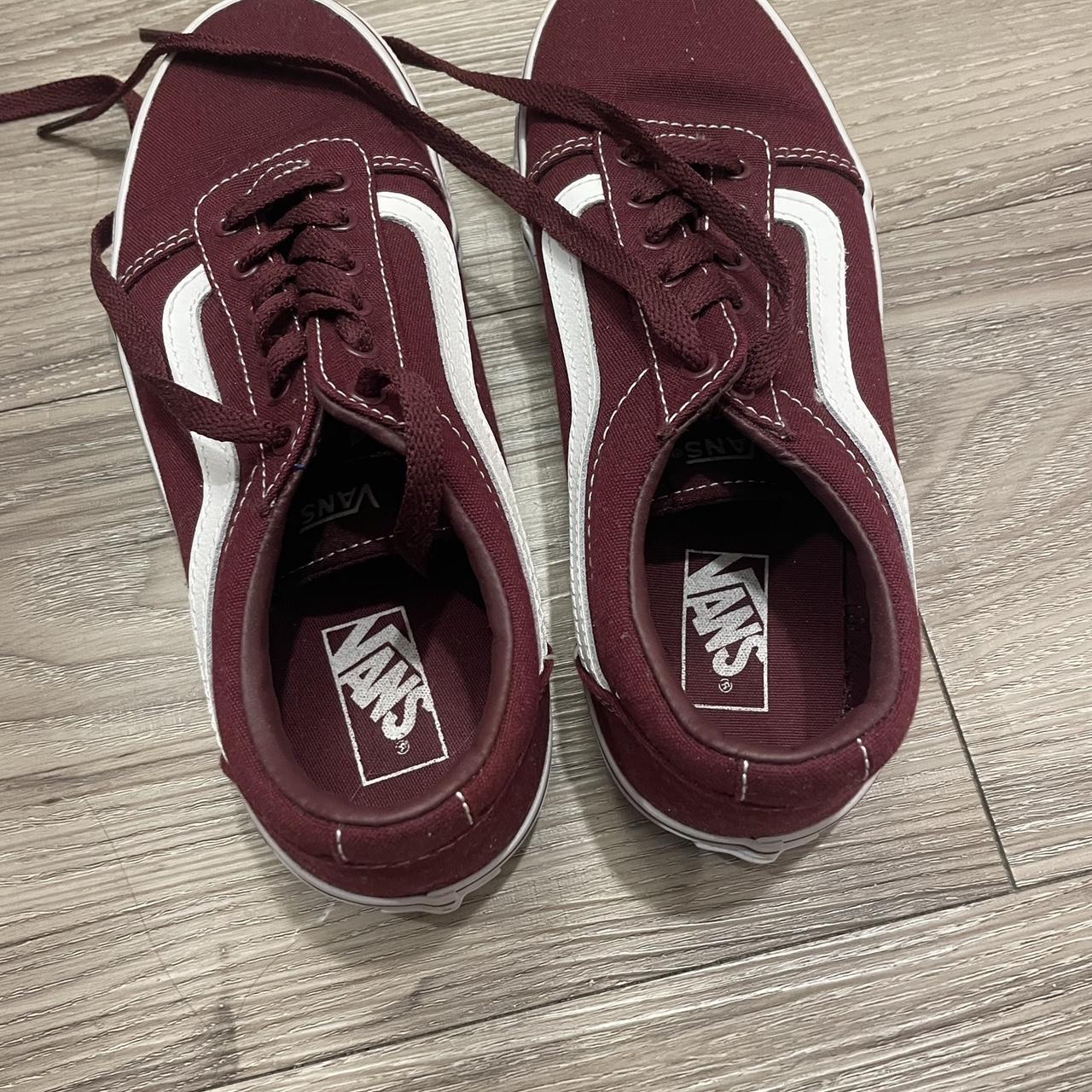 Garnet vans never worn size 4.5. Very cute in. Depop