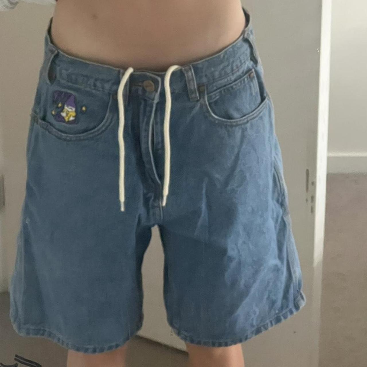 BUTTER jorts (great condition size 28) (light wash) - Depop