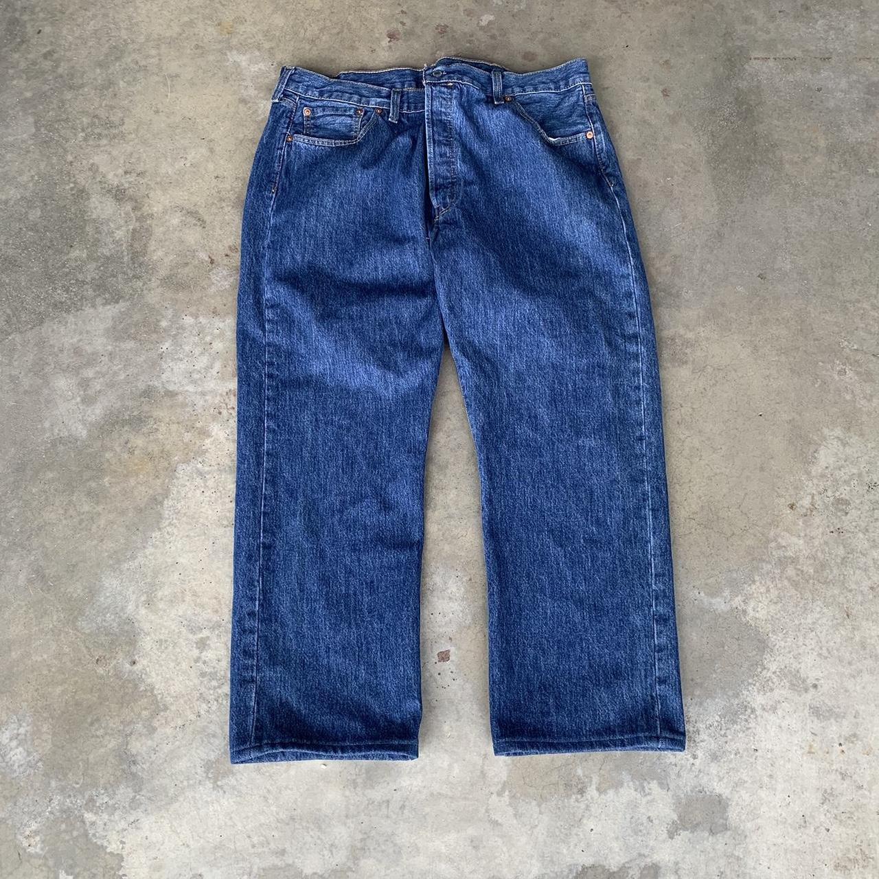 Vintage Baggy Levi’s 501 Button Up Jeans fit 30 in... - Depop
