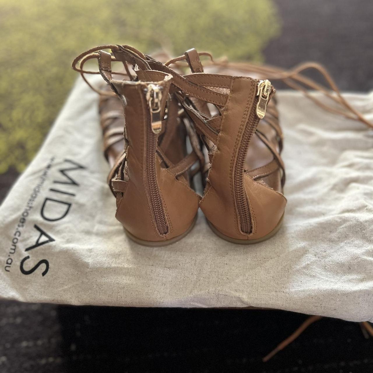 Midas Nantina gladiator tan sandals size Eu 36 or Depop