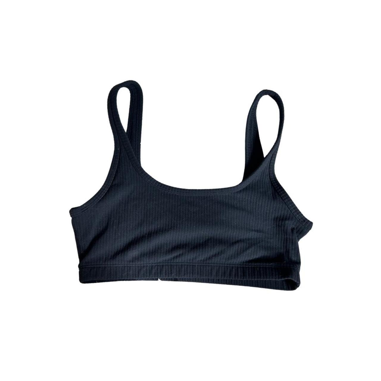 aritzia tna ribbed mini bra sports bra! size... - Depop