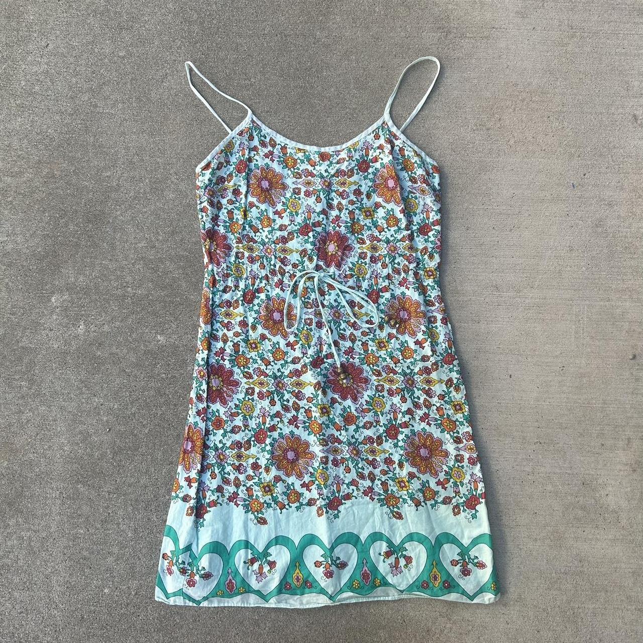 y2k ditzy flower milkmaid midi dress brand:... - Depop