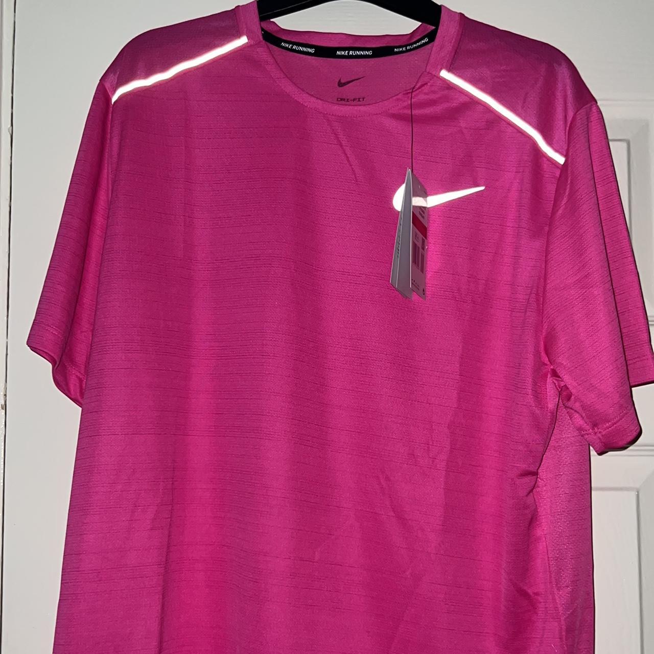 nike miler pink top