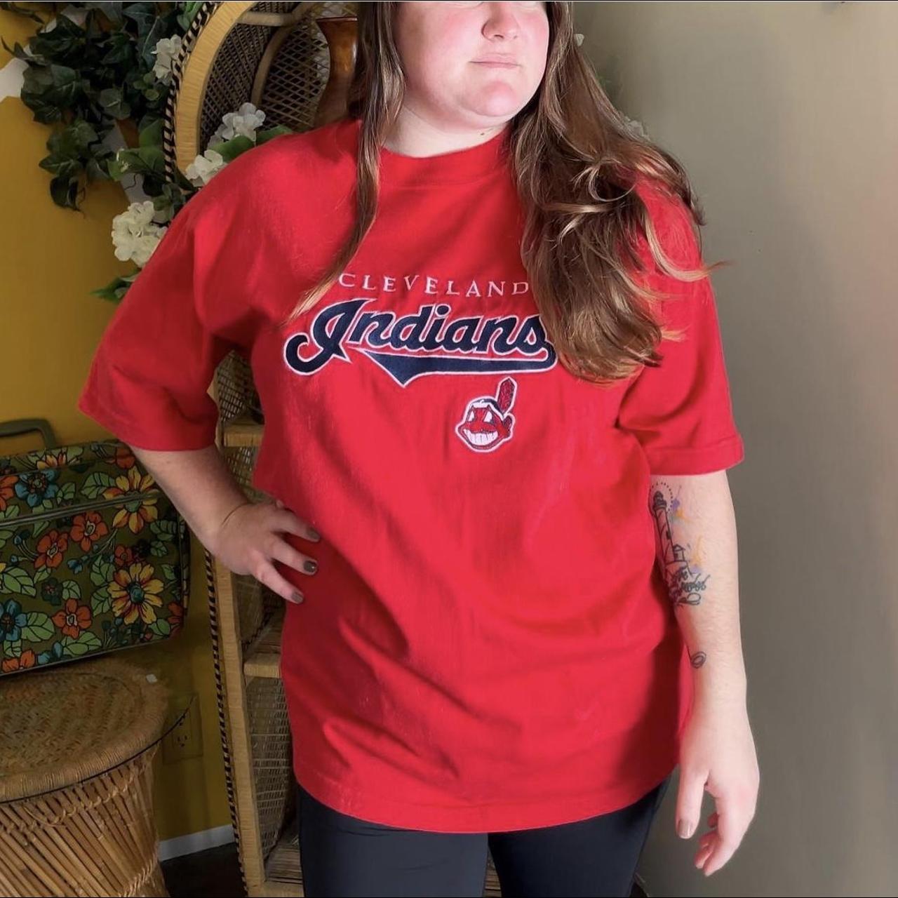 Cleveland Indians Long Sleeved Shirts Size Large - Depop