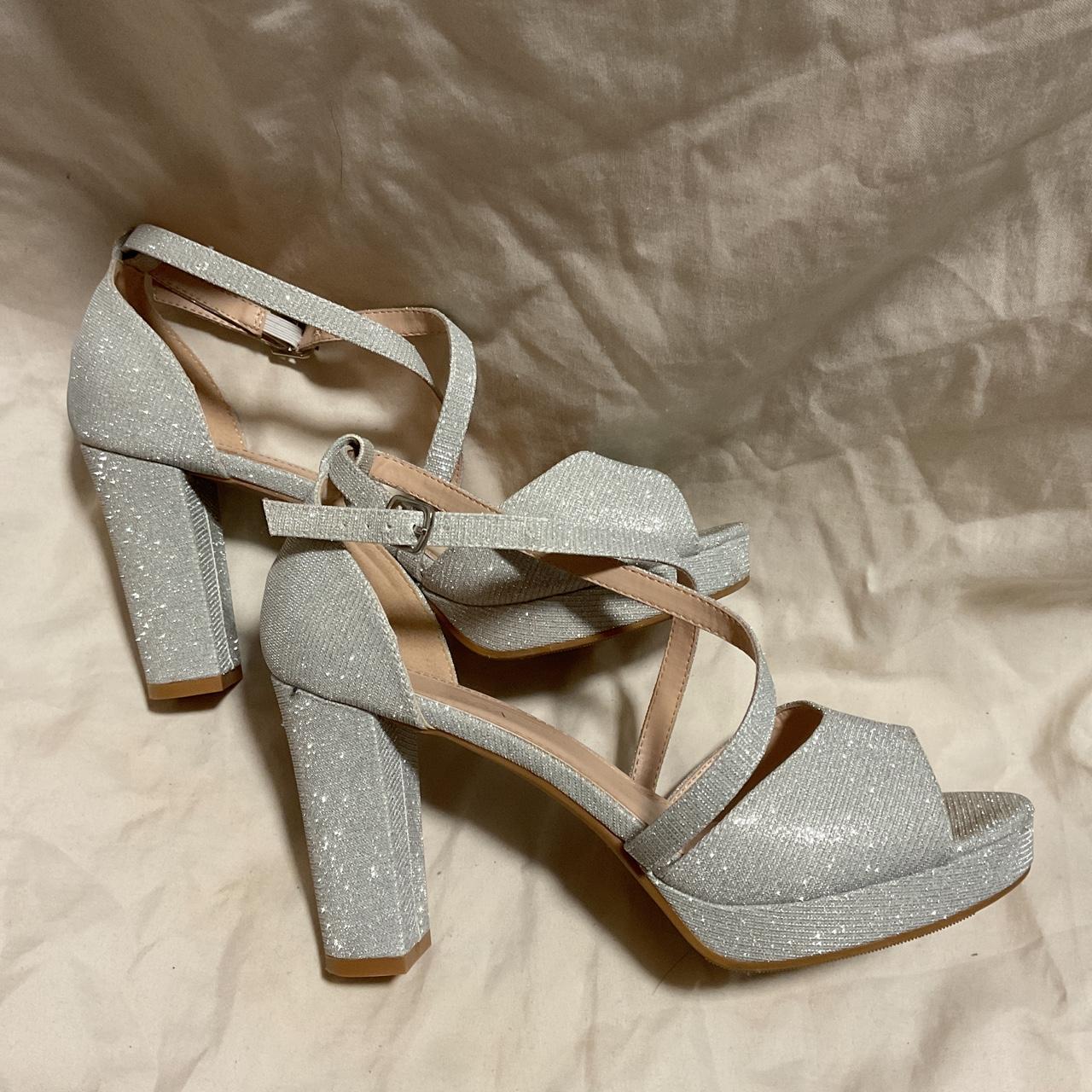 Sparkly heels From windsor Size : 6.5 Worn once... - Depop