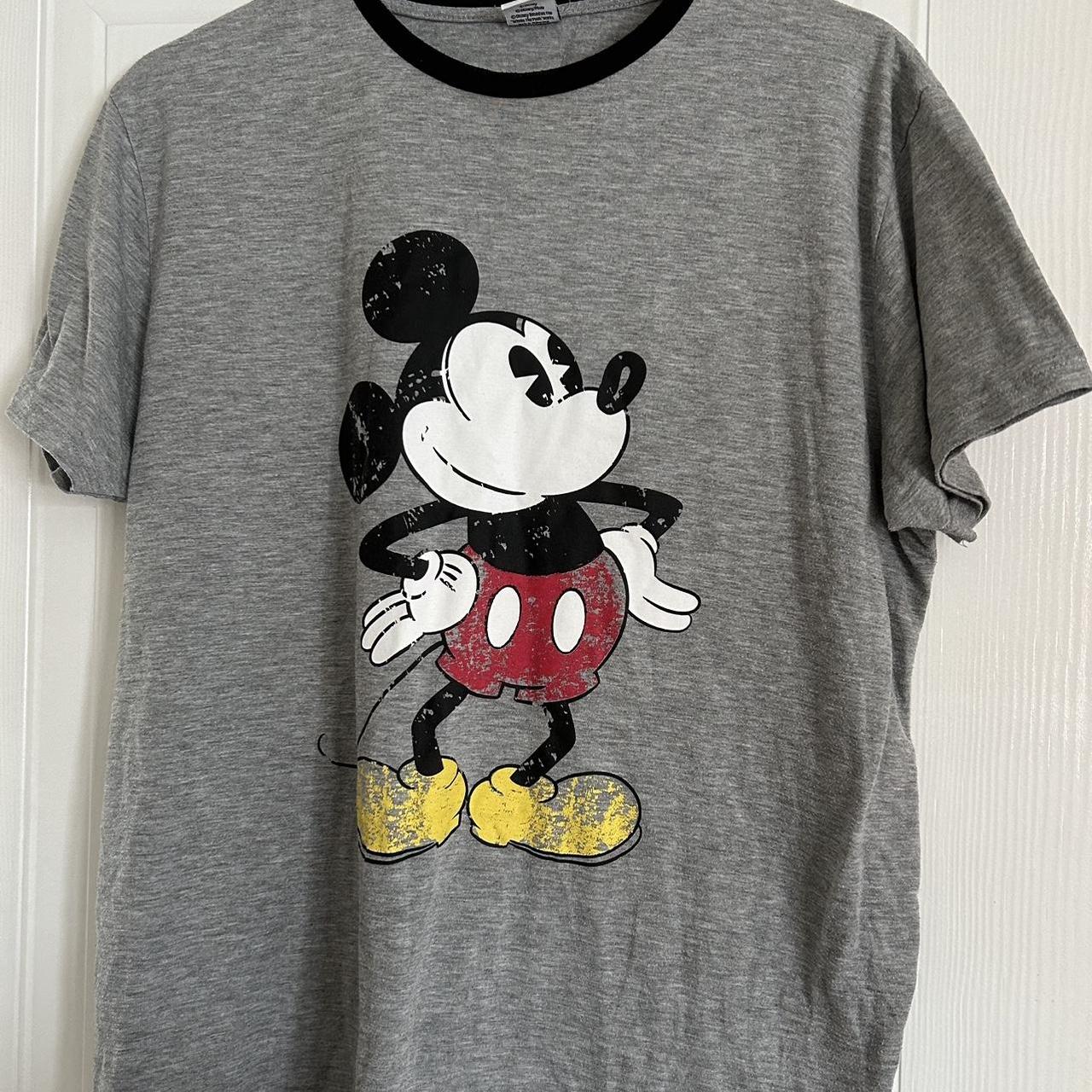 Grey Mickey Mouse t shirt Primark Worn Worn but