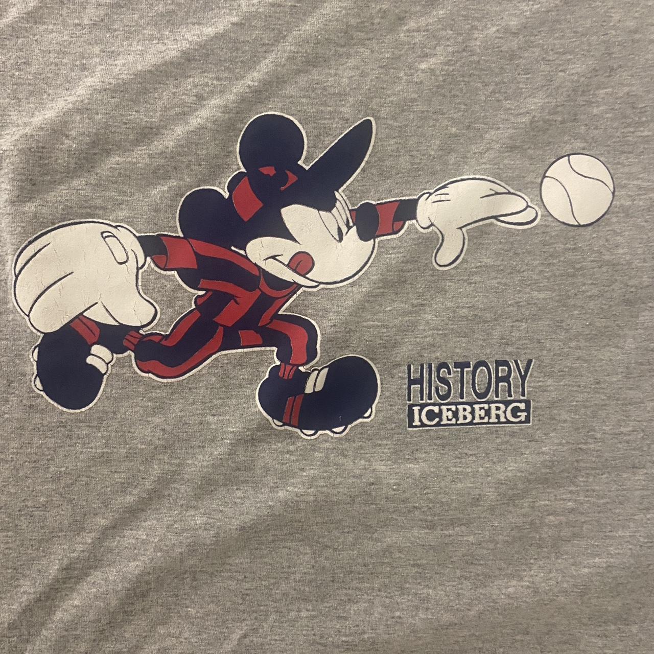 History ICEBERG Mickey Mouse t shirt grey size xl... Depop
