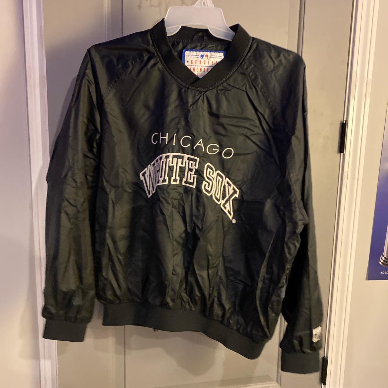 VINTAGE WHITE SOX VARSITY JACKET OPEN TO OFFERS - Depop