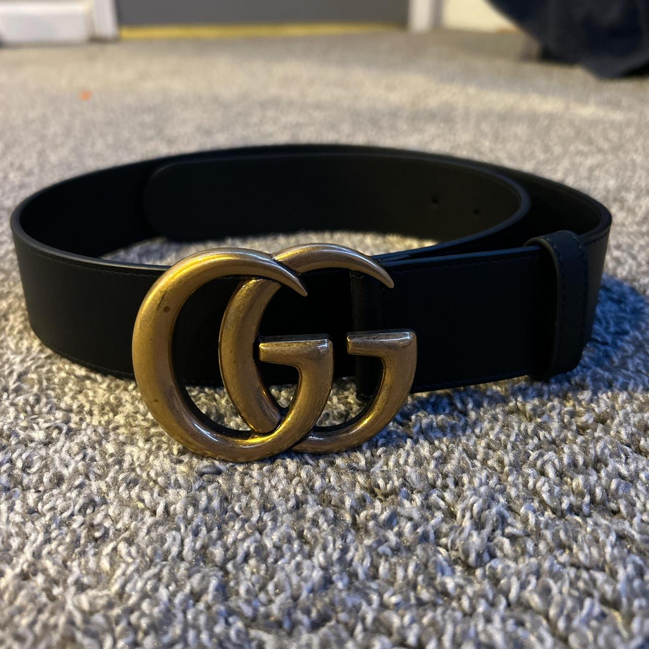 Black Gucci belt original price 400 30 32