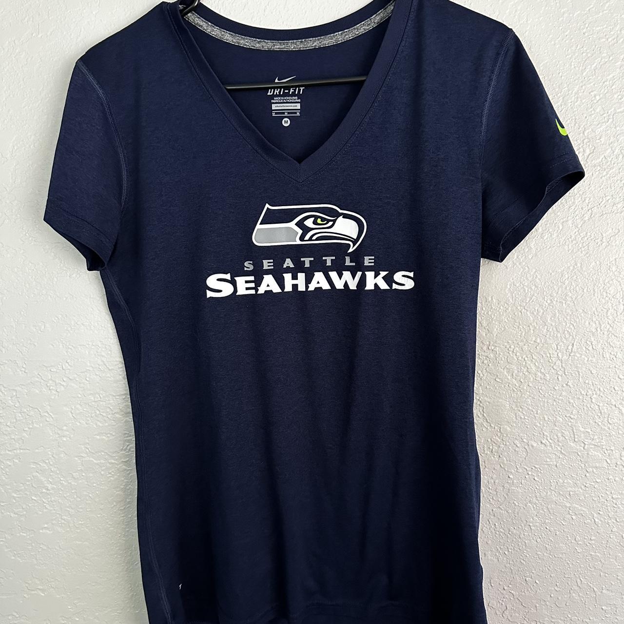 Nike Seahawks Dri Fit Tee Shirt Good condition - Depop