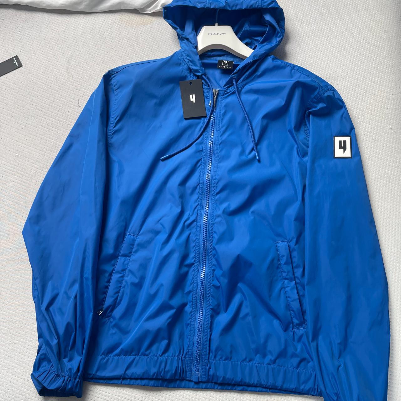 YELIR World Men's blue windcheater jacket 10/10... - Depop