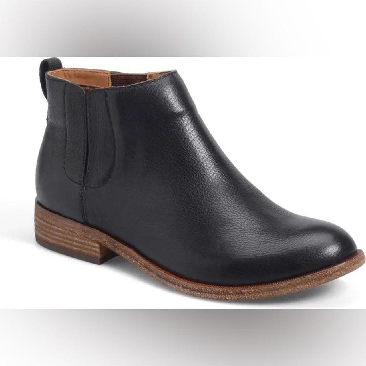 KorkEase Black Leather Velma Bootie, size 7 1/2 M.... Depop