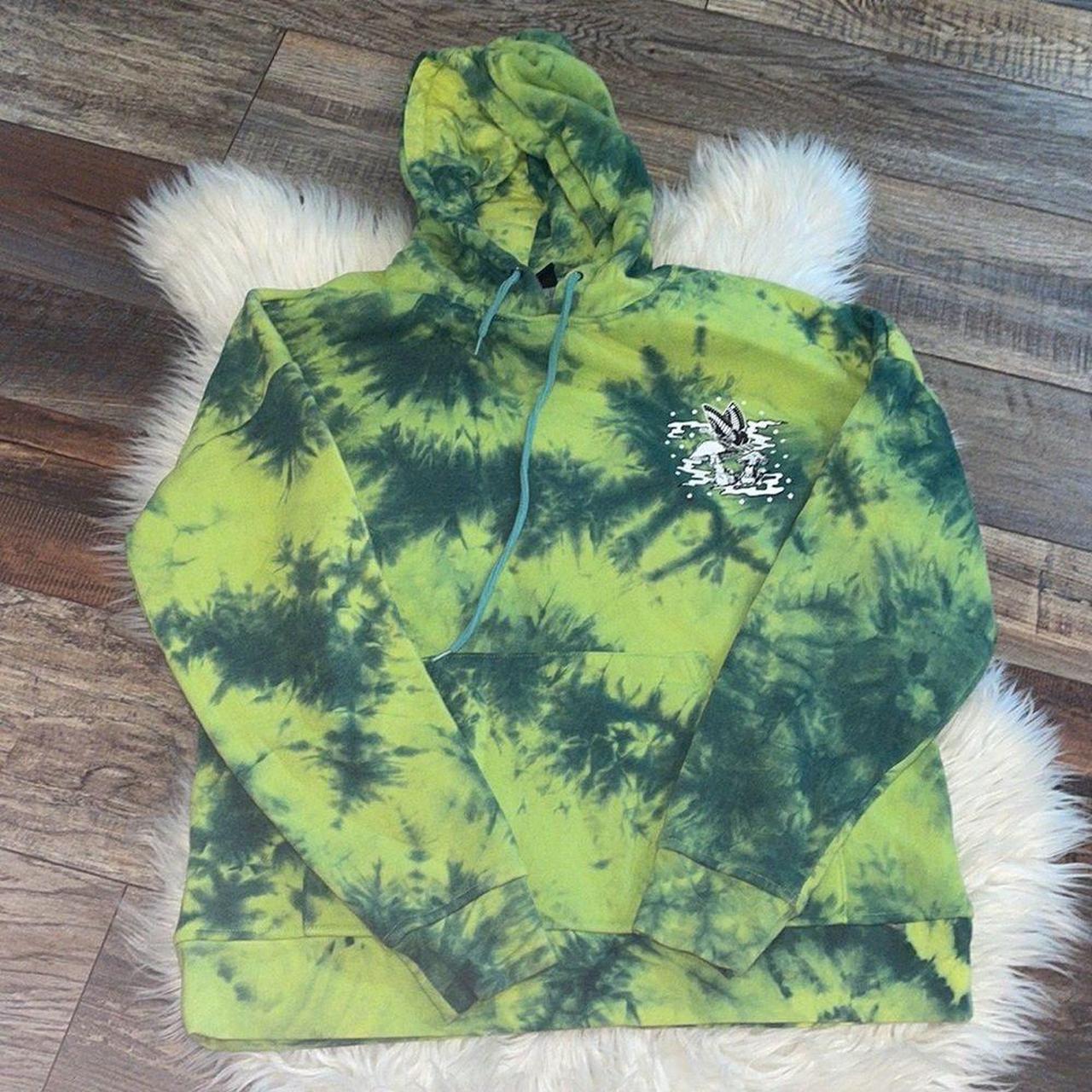 Empyre Fredia Butterfly Window Green Tie Dye Hoodie worn by Eli