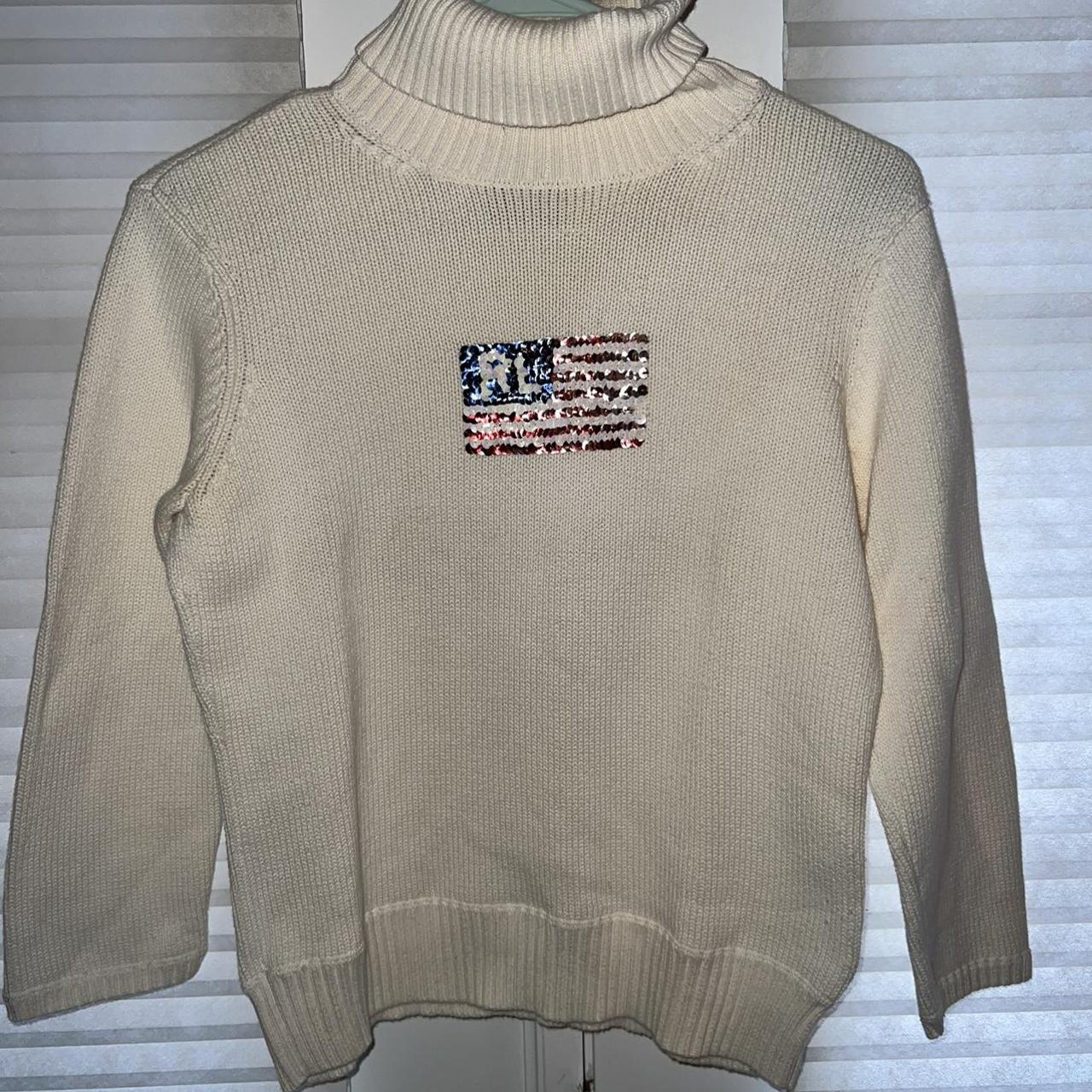 Vintage Stripped Ralph Lauren Turtleneck - Depop