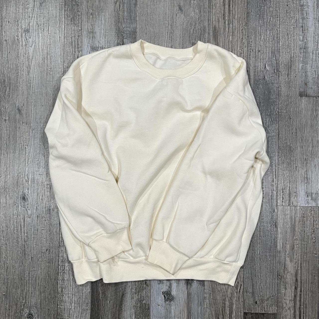 Women's Cream Sweatshirt | Depop