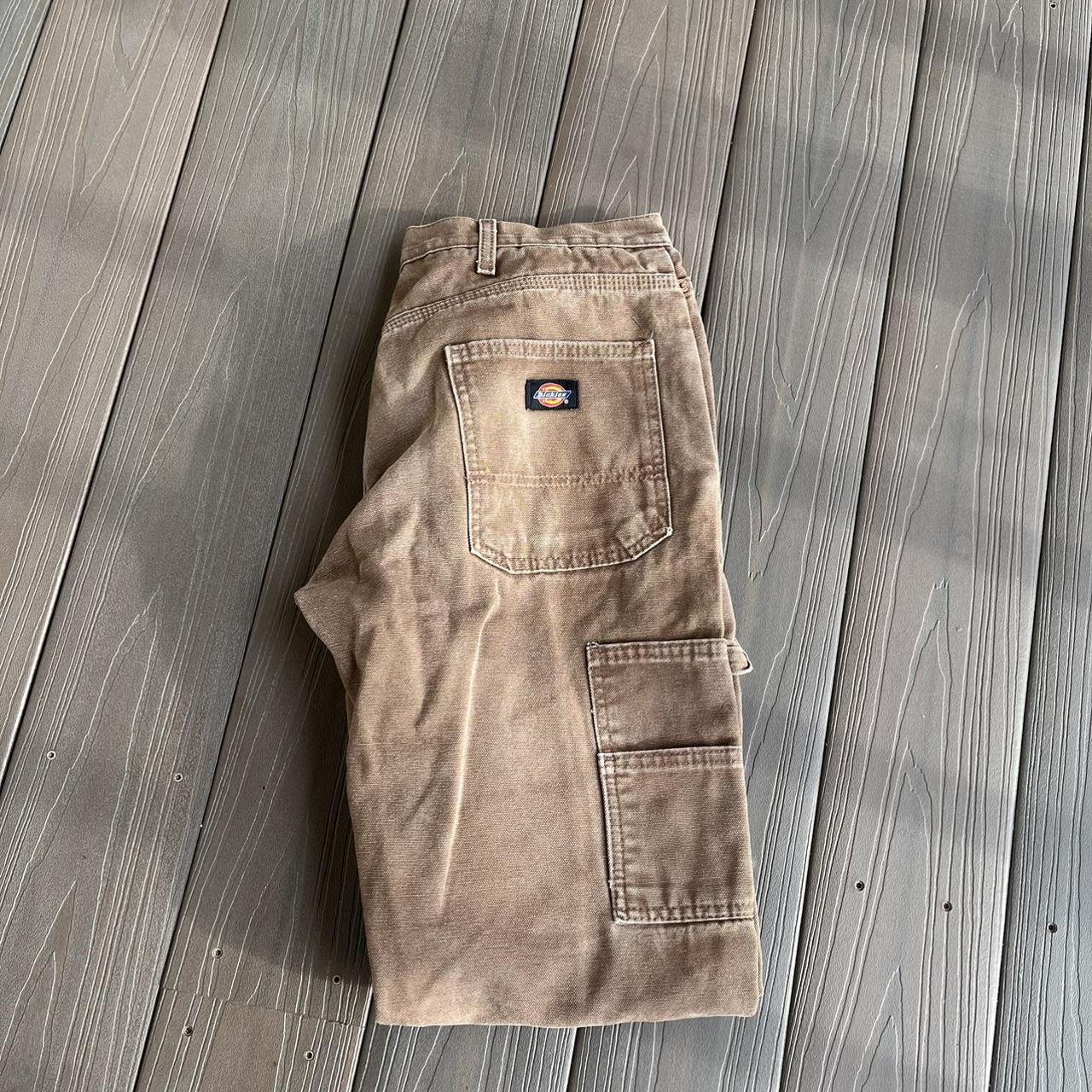 Vintage Dickies brown earthtone carpenter pants 30... - Depop