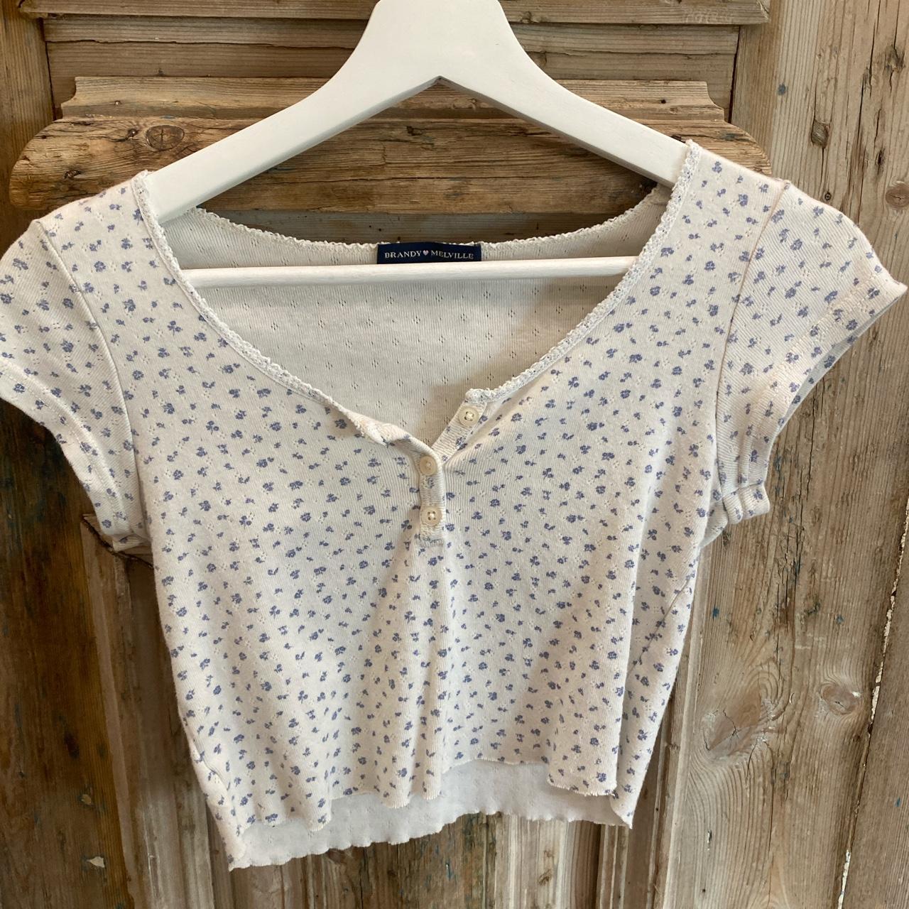 brandy Melville zelly floral crop Depop