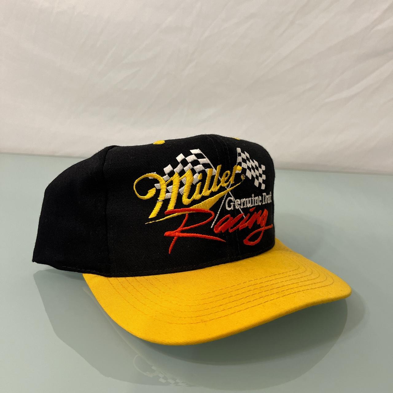 Vintage Miller Racing adjustable race cap - Depop