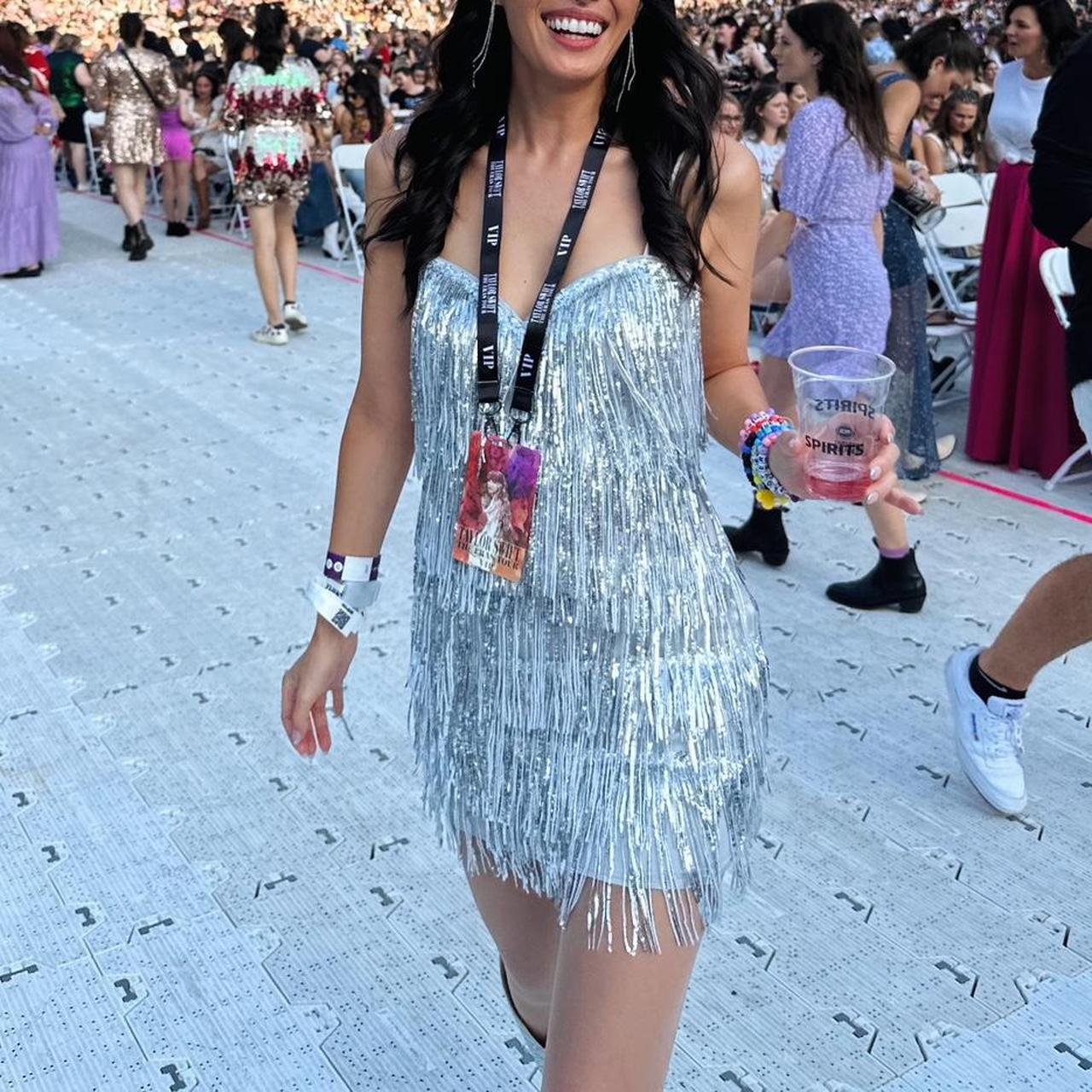 Majorelle Samara Mini Dress Silver,