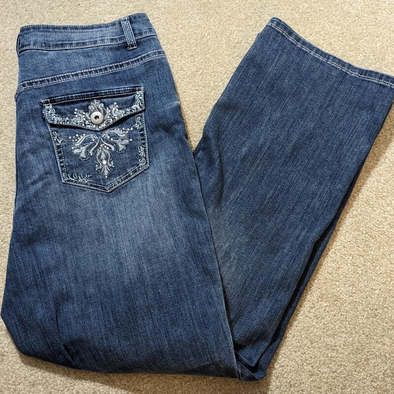 Christopher and banks bootcut low-rise jeans, size... - Depop