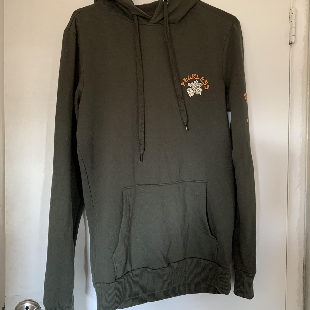 Olive green no boundaries hoodie size xs...