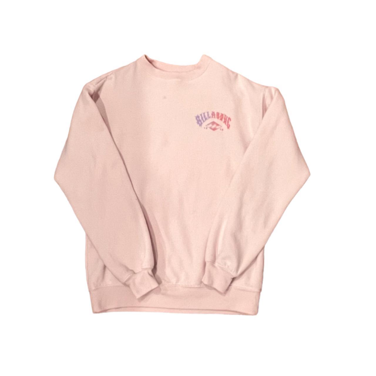 Light pink billabong crewneck Length: 25in. pit to... - Depop