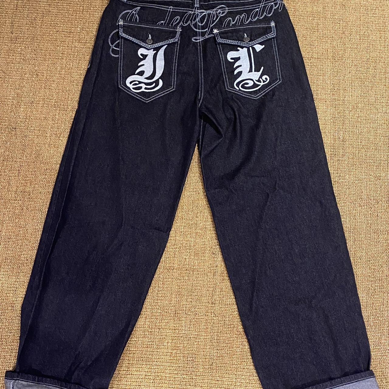 black baggy jaded london jeans - Depop