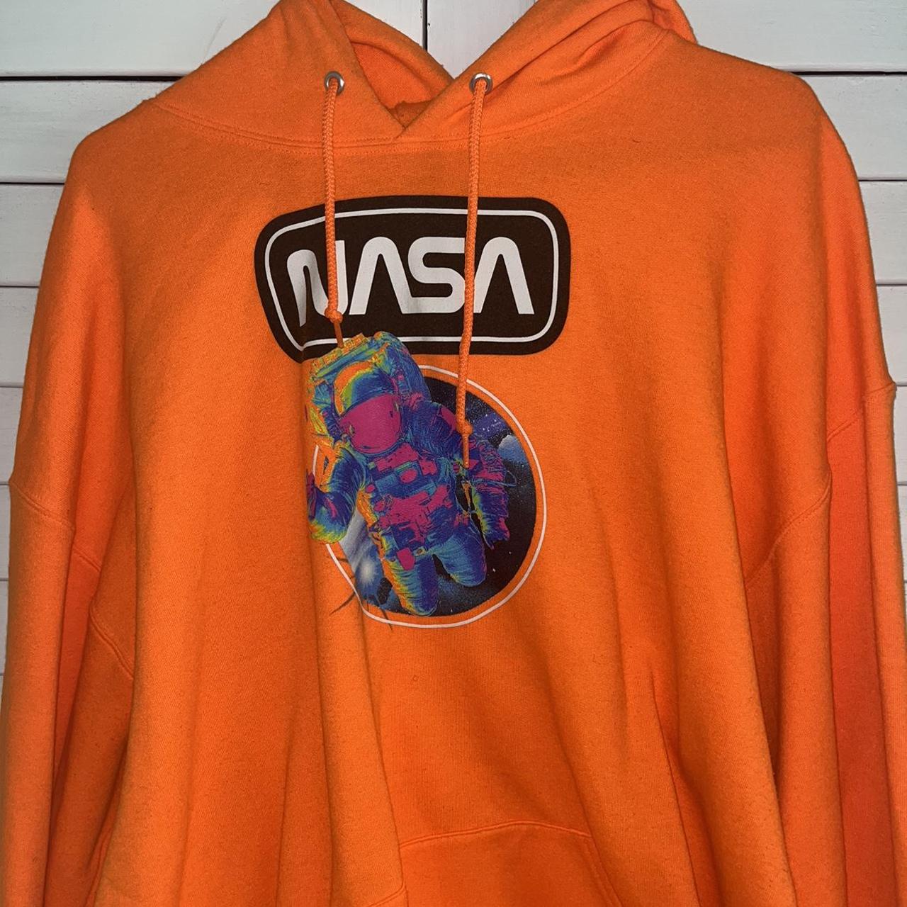 Mens NASA Graphic Drawstring Hoodie