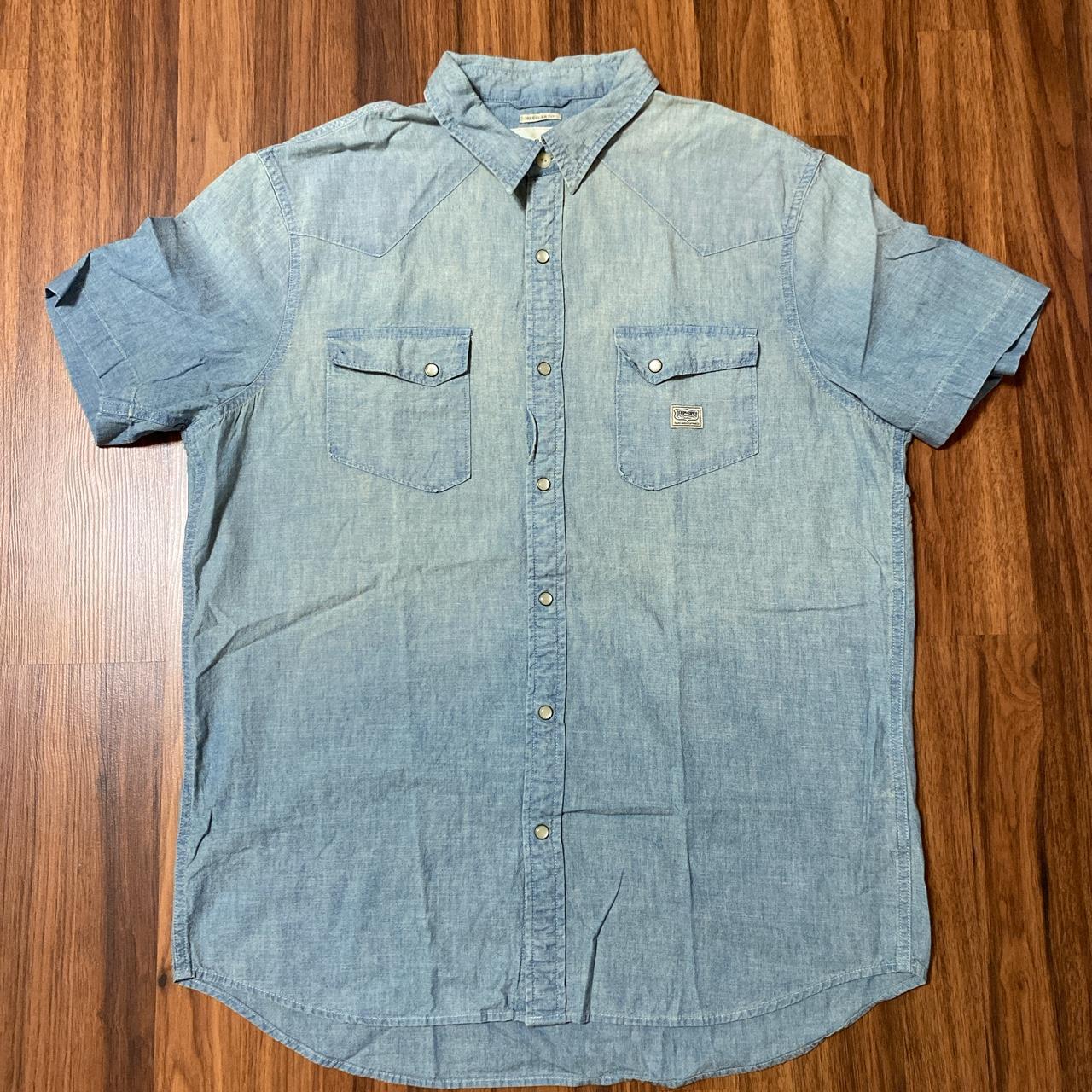 Ralph Lauren Men's Blue and White Shirt | Depop