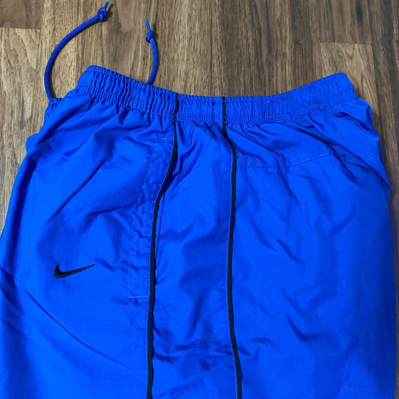Vintage Y2K Nike Tracksuit Pants Blue Black... Depop