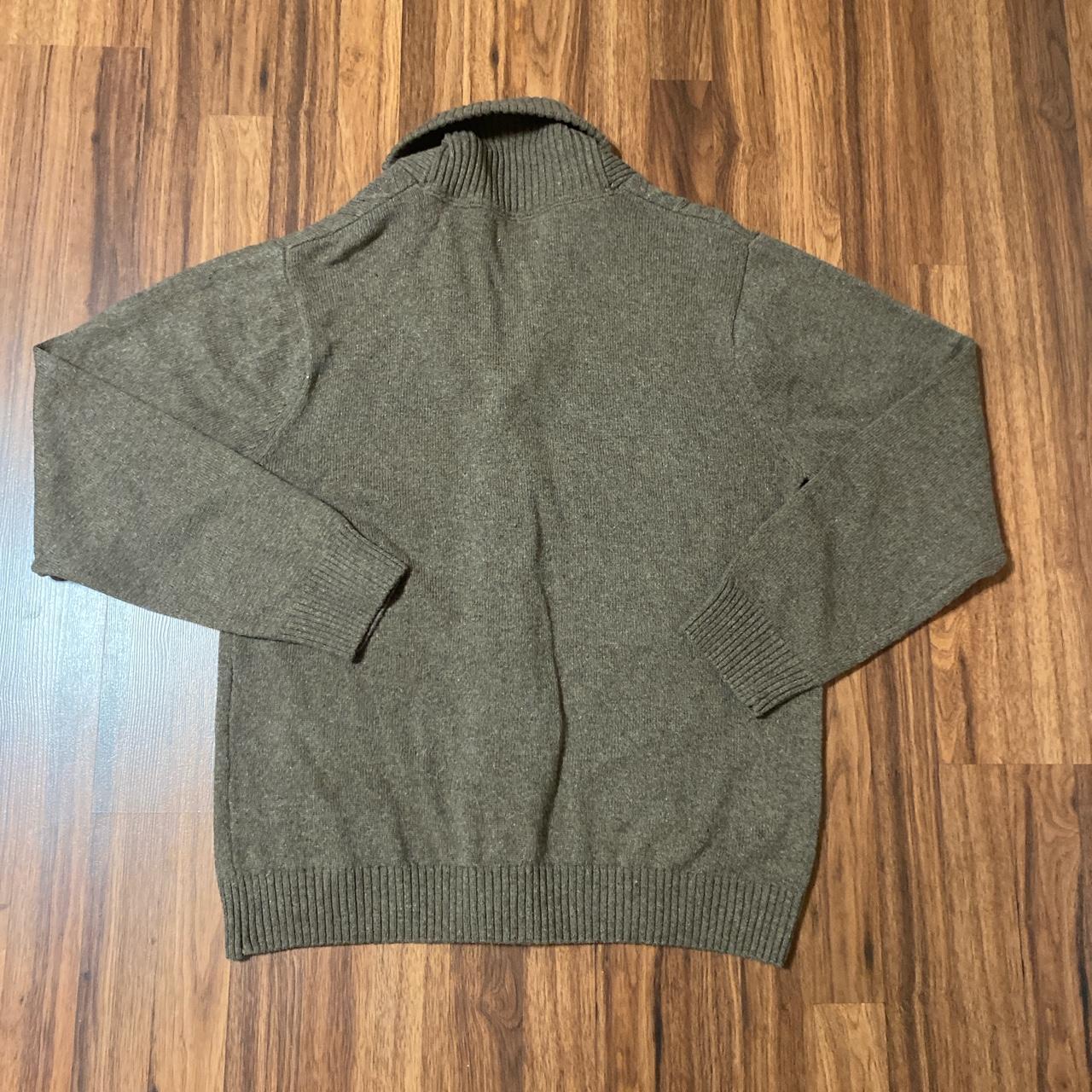 Haggar Fisherman Cable Knit Cardigan Size Depop