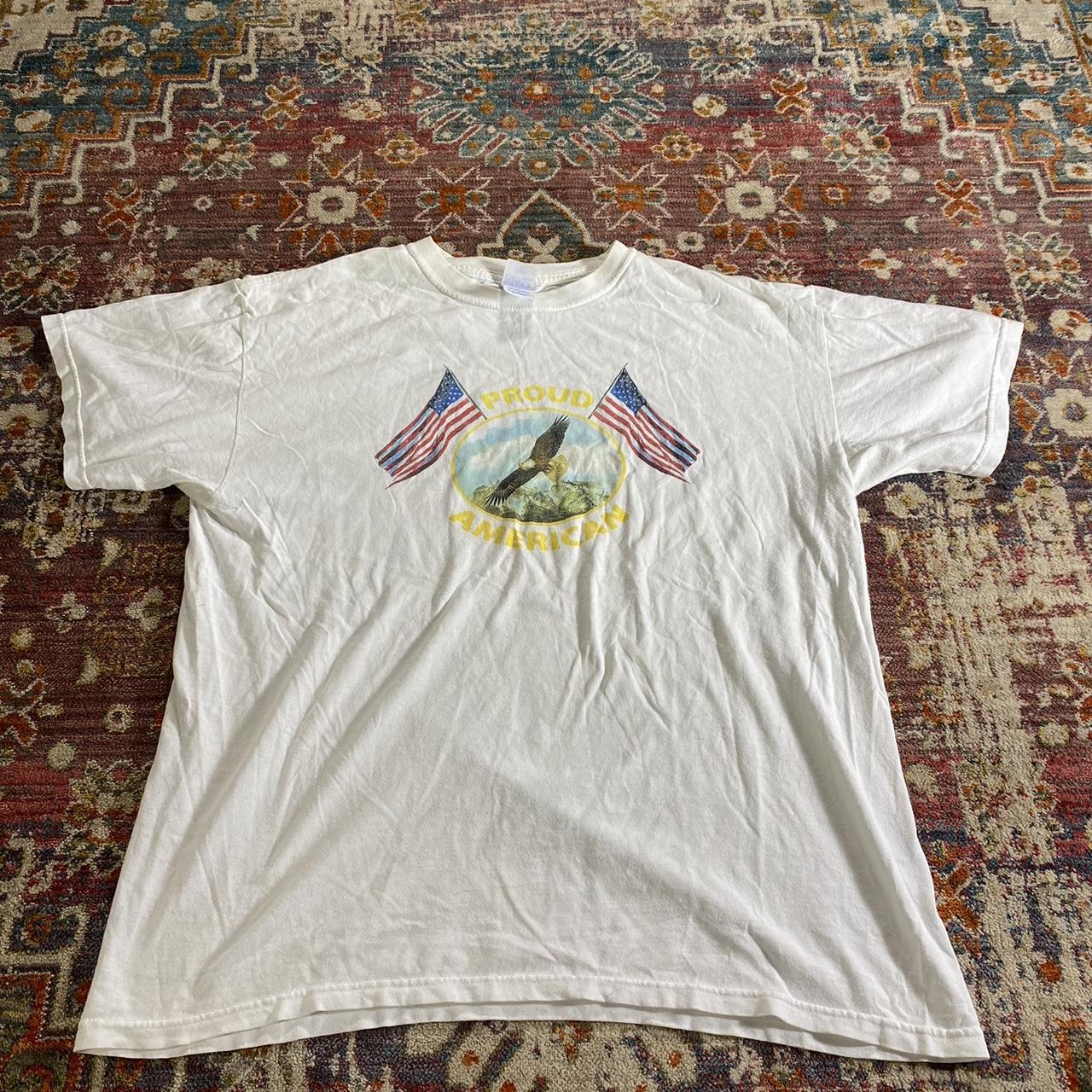 vintage proud american shirt size xl - Depop