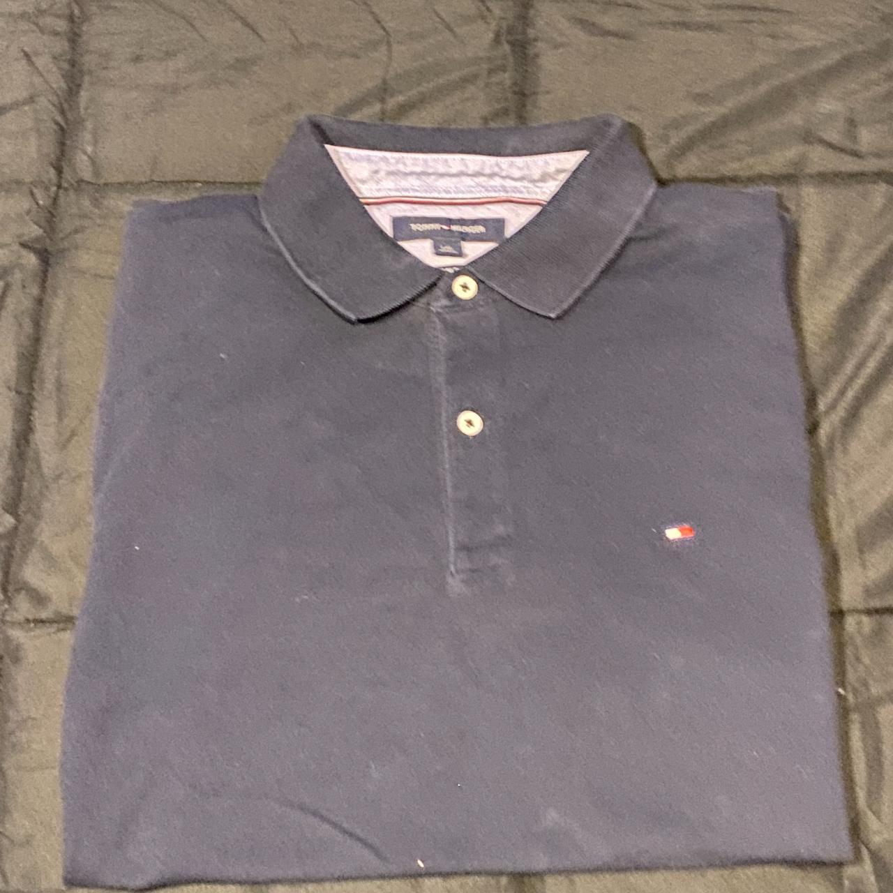 Tommy Hilfiger Men's Black Polo-shirts | Depop