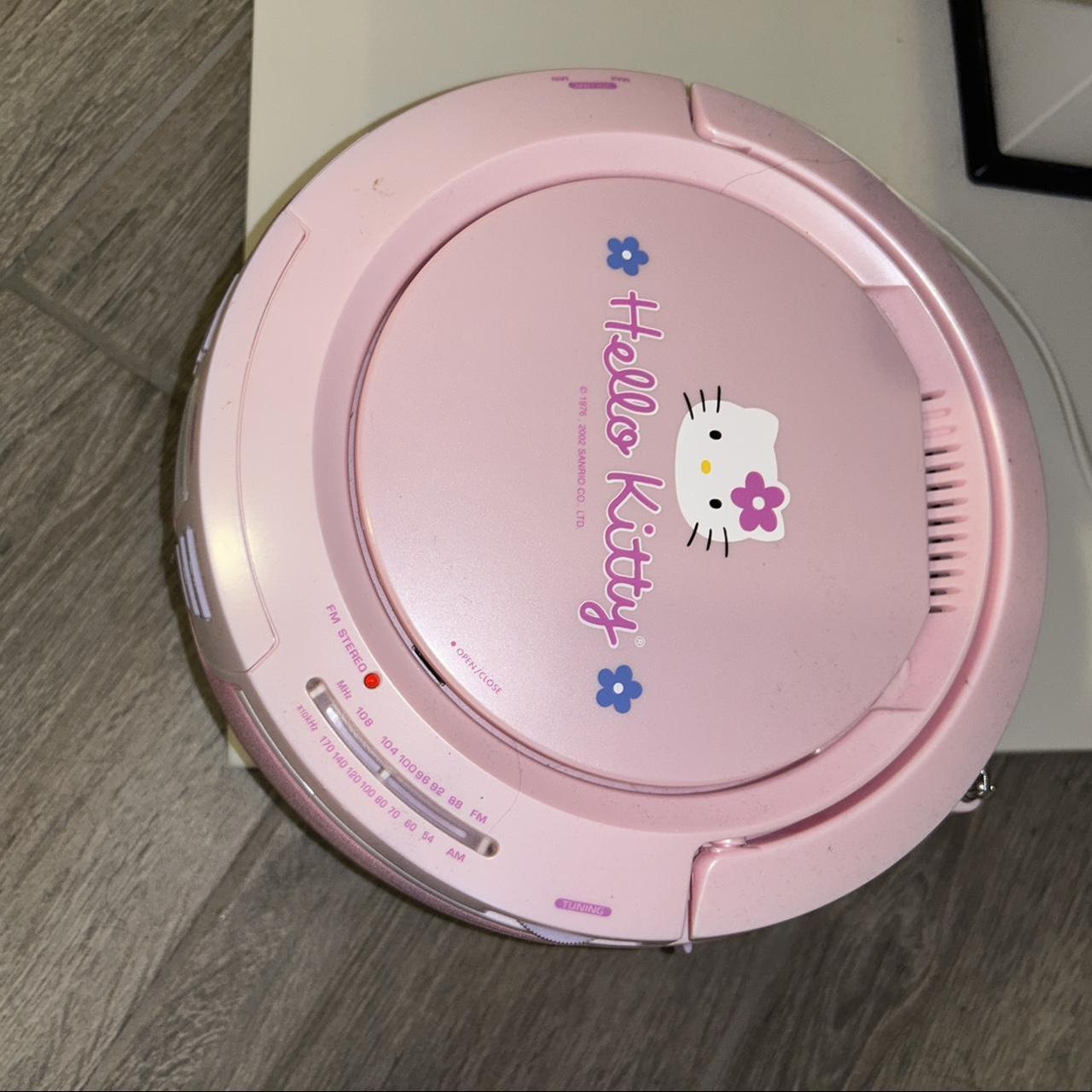 Pink Hello Kitty boombox with cd/am fm. Everything... Depop