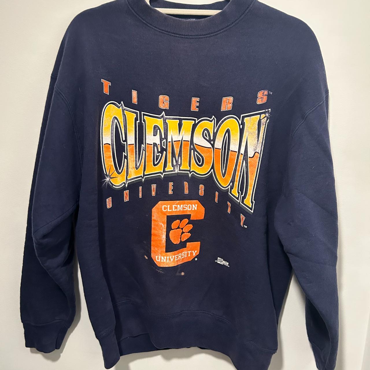 Vintage 90s Salem Clemson tigers sweatshirt, Size... - Depop