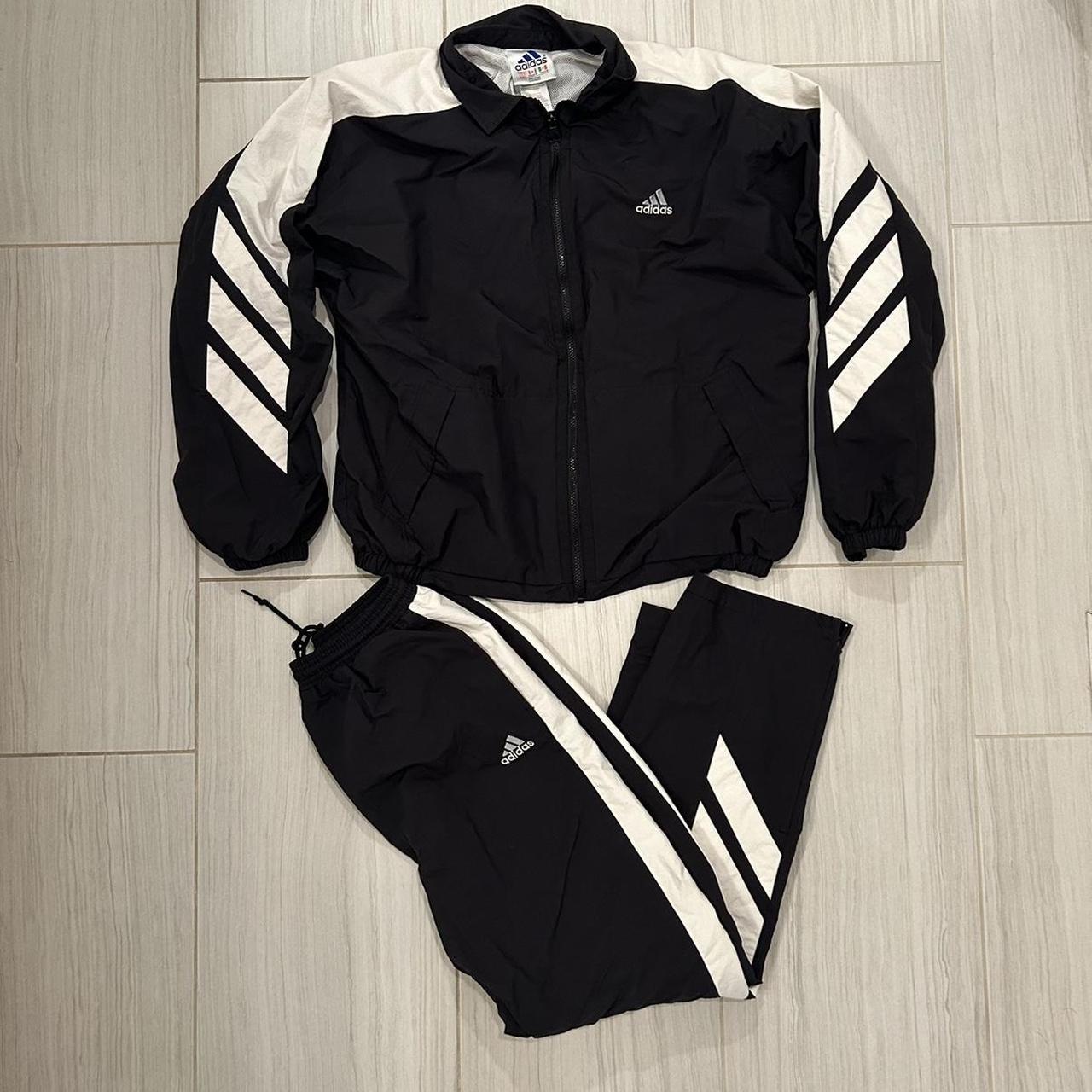 Crazy vintage adidas lightweight tracksuit Size: large - Depop