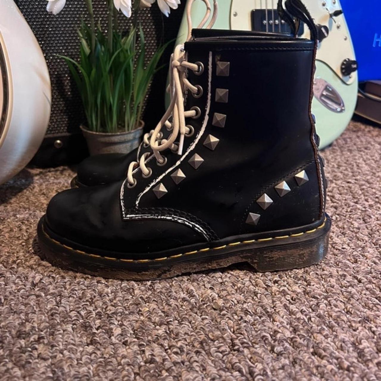 Y2K studded doc (dr) marten boots Perfect for... - Depop