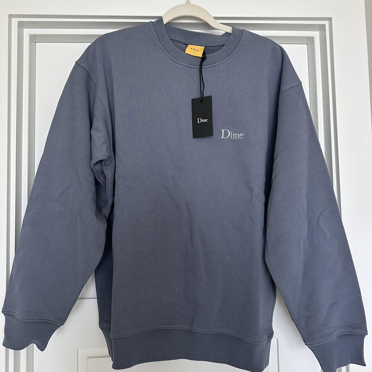 Dime Men's Blue and Grey Sweatshirt
